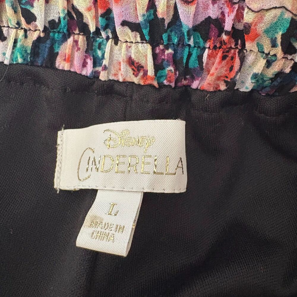 Disney Cinderella Floral Print Midi Skirt Multicolor Feminine Twee Size Large - Picture 4 of 5